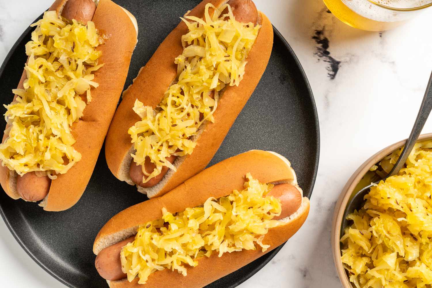 Hot Dog and Sauerkraut
